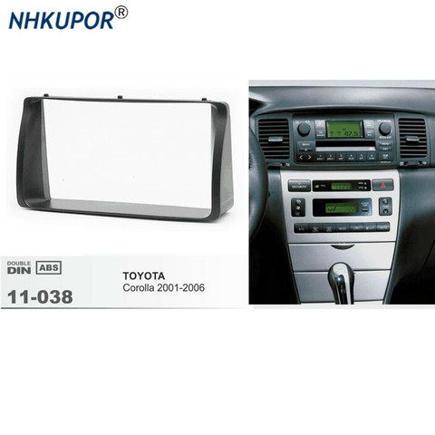 Kit de marco de Radio Fascia 11-038 para Toyota Corolla 2001 2002 2003 2006 2005 2004 estéreo Facia Panel Dash Kit de ajuste de instalación ► Foto 1/5