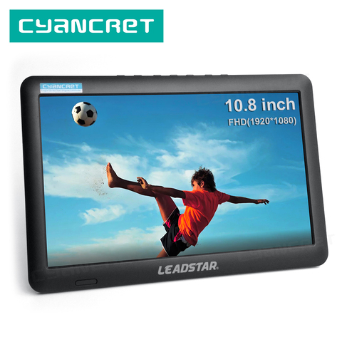 LEADSTAR-televisor portátil de 10,8 pulgadas, DVB-T2, LED de vista completa, Mini coche pequeño, Digital y TV analógica, compatible con HDMI H.265 AC3 ► Foto 1/6