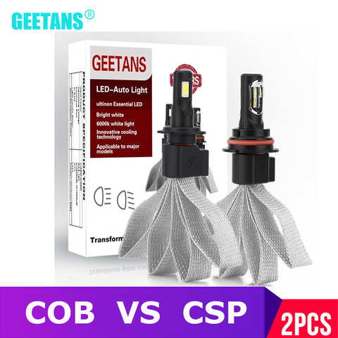 2X S7 bombillas de faro delantero de coche LED H7 H4 H27 H1 H8 H9 H11 HB5 9005 HB3 9006 HB4 H3 12V 60W 6000K CSP 12000LM lámpara de luz de bulbo Auto CJ ► Foto 1/6