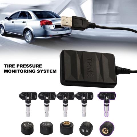 Sistema de supervisión de presión de neumáticos, Sensor externo interno automático para navegación de coche, TMPS, para Android, USB, TPMS ► Foto 1/1