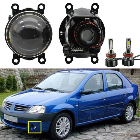 1 par H11 LED HID Bi-xenon lámpara de niebla accesorios para Renault Megane 2/3 Duster Logan Fluence Koleos Kangoo Sandero Thalia ► Foto 1/6