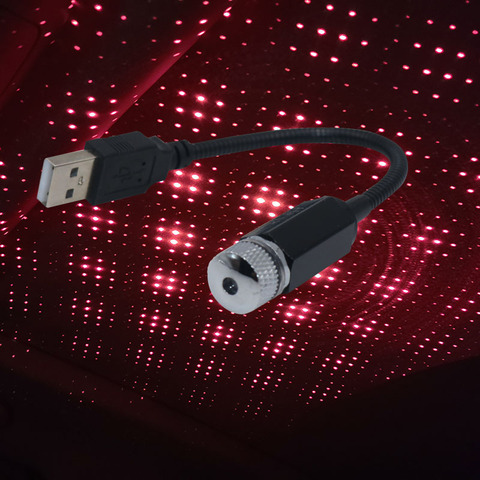 Lámpara de ambiente coche con luces para luz de noche USB Decoración de techo del hogar ► Foto 1/6