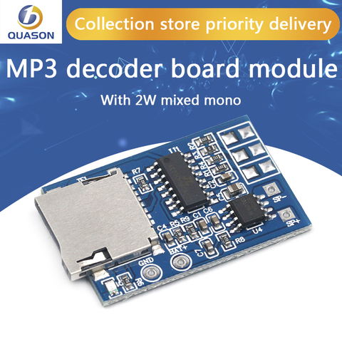 Módulo amplificador para Arduino GM, tarjeta TF placa decodificadora de MP3, 2W, 1 Uds., GPD2846A ► Foto 1/6