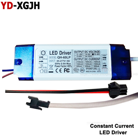 1W 3W 5W 10W 20W30W36W50W Controlador LED 300mA 600mA 900mA 1500mA transformadores para iluminación de 1 3 5 10 20 30 50W DIY de encendido para lámpara de ► Foto 1/6