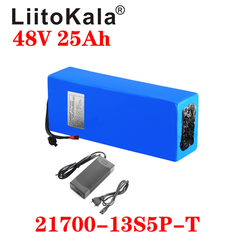 LiitoKala-Batería triangular para bicicleta eléctrica, 48V, 25 AH, 21700 mAh, 13S5P, 5000 W ► Foto 1/5