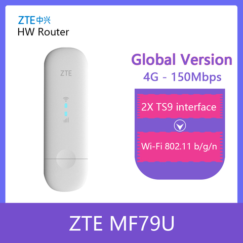 Desbloqueado ZTE MF79 4G150M USB LTE Wingle LTE 4G WiFi USB módem dongle coche wifi PK Huawei E8372h-153 E8372h-608 E8372H-320 ► Foto 1/6