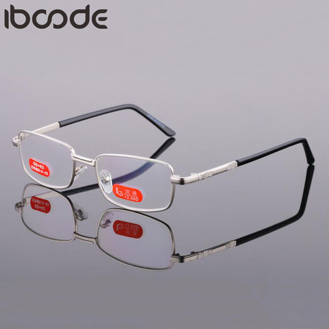 Iboode vidrio óptico lente de alta definición película verde gafas de lectura mujeres hombres Unisex gafas + 1 1,5 2 2,5 3 3,5 4 4,5 5 5,5 6 ► Foto 1/6