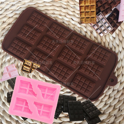 Sugarcraft Waffles molde de silicona molde Fondant molde herramientas de Decoración de Pastel Chocolate confitería accesorios de horneado molde ► Foto 1/5