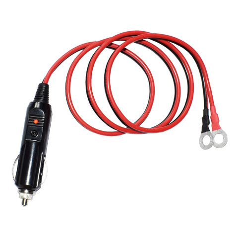 Arnés de terminales macho a anillo redondo para encendedor de cigarrillos, Cable de extensión, 14AWG, para inversor de coche, bomba de aire, compresor, pulverizador ► Foto 1/6