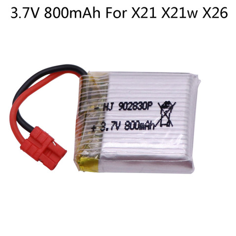 Batería Lipo para Dron SYMA X21 X21W x26 X26A, 3,7 V, 800mAh, Control remoto, helicóptero, juguetes, accesorios, batería de juguete RC 3,7 V ► Foto 1/6