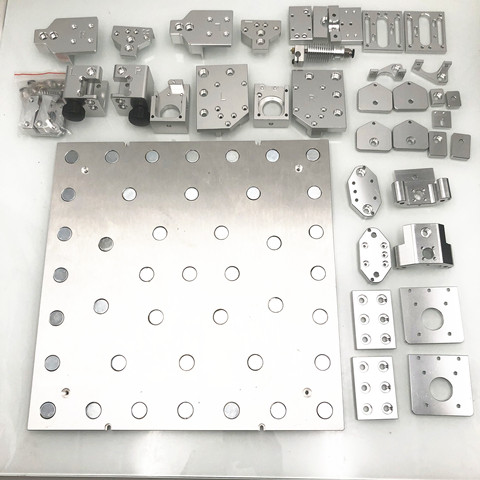 Impresora 3D BLV mgn de cubo X Y Z, kit de eje con placa de aluminio magnética de 8MM MIC6, imanes N35UH insertados, mecanizado CNC ► Foto 1/6