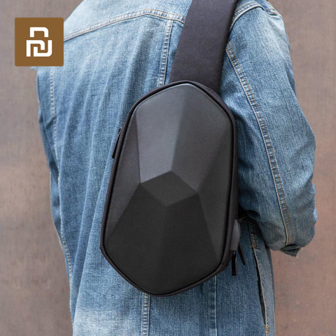 Xiaomi tajezzo poliedro PU mochila USB bolsa impermeable colorido ocio deportes pecho paquete bolsas para hombres mujeres viaje Camping ► Foto 1/6