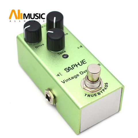 SAPHUE-guitarra eléctrica Vintage, Overdrive/volumen/perilla de tono, Pedal Mini de un solo tipo, CC 9V, Bypass verdadero ► Foto 1/5