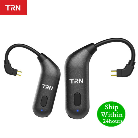 Adaptador de Cable Bluetooth TRN BT20S APTX con gancho en la oreja MMCX/2Pin para VX BA5 IM2 X6 V30 V20 ZS10 F3 T2 S2 V90 M1 ► Foto 1/6