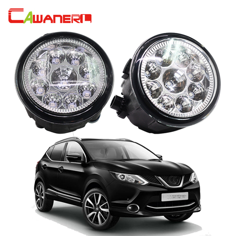 Cawanerl 2 unidades coche luz LED niebla luz DRL daytime Correr luz para Nissan QASHQAI (j11, j11 _) terreno, cerrada vehículo 2013- ► Foto 1/6