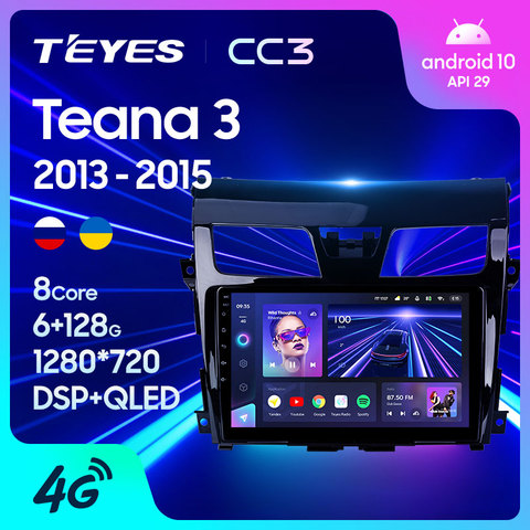 TEYES-Radio Multimedia CC3 con GPS para coche, Radio con reproductor, navegador, estéreo, Android 10, 2 din, dvd, para Nissan Teana J33 ► Foto 1/6