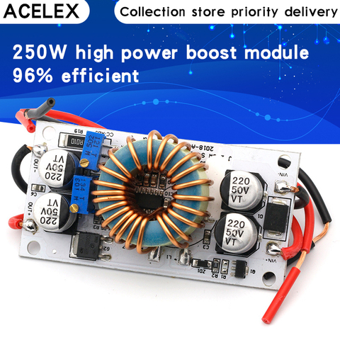 DC Boost Converter módulo constante fuente de alimentación móvil de corriente 250W 10A módulo de controlador LED módulo de aumento no aislado ► Foto 1/1