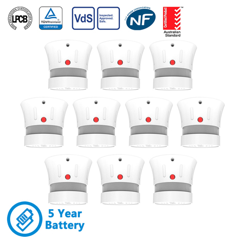 CPVan FSD001 Mini Detector de humo CE EN14604 alarma de humo 5 años de batería Sensor de humo fotoeléctrico independiente para la seguridad del hogar ► Foto 1/6