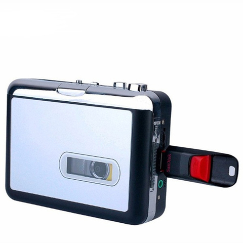 Reproductor y grabador de casete portátil, grabadora de audio y música independiente, con convertidor de casete a Mp3, en unidad flash USB ► Foto 1/5