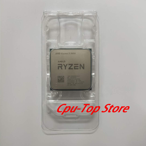 AMD-procesador de CPU AMD Ryzen 5 3600 R5 3600 3,6 GHz de seis núcleos y 12 hilos, 7NM 65W L3 = 32M, 100-000000031 Socket AM4 sin ventilador ► Foto 1/2