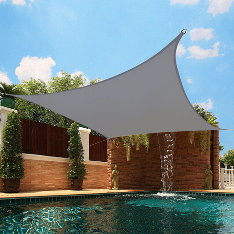 Toldo de vela de sombra resistente al agua 300D, sombrilla rectangular cuadrada para jardín, terraza, dosel, natación, sombra de sol, acampada, senderismo, patio ► Foto 1/6