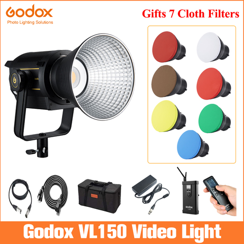 Godox VL150 luz LED para vídeo VL-150 blanco 150 K 5600 W versión de salida continua Bowen montaje Luz de estudio ► Foto 1/6