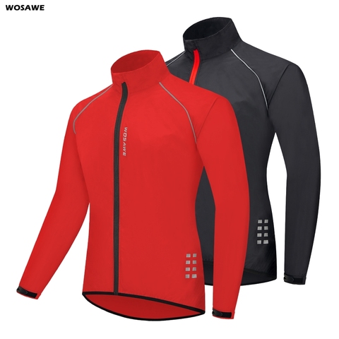 Ultraligero reflectantes de los hombres chaqueta de Ciclismo de manga larga impermeable a prueba de viento a prueba de carretera de montaña bicicleta chaquetas MTB cazadora de bicicleta ► Foto 1/6