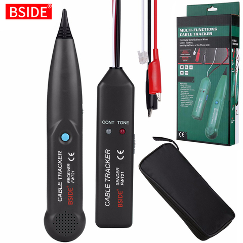 BSIDE Cable Tracker teléfono Detector de Cable FWT21 alambre finder cableado cables Trace breakpoint ubicación prueba excelente que MS6812 ► Foto 1/6