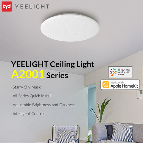 2022 nuevo Xiaomi Yeelight actualizado 480mm lámpara de techo 32W inteligente LED luz de techo soporte Apple HomeKit inteligente mi aplicación de Control remoto ► Foto 1/6