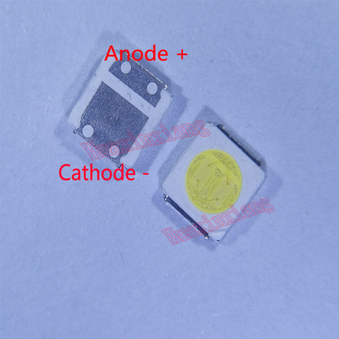 500 unids/lote SMD LED 3030 3V 1,8 W blanco frío de alta potencia para aplicación de retroiluminación de TV 3,0*3,0*0,6mm ► Foto 1/2