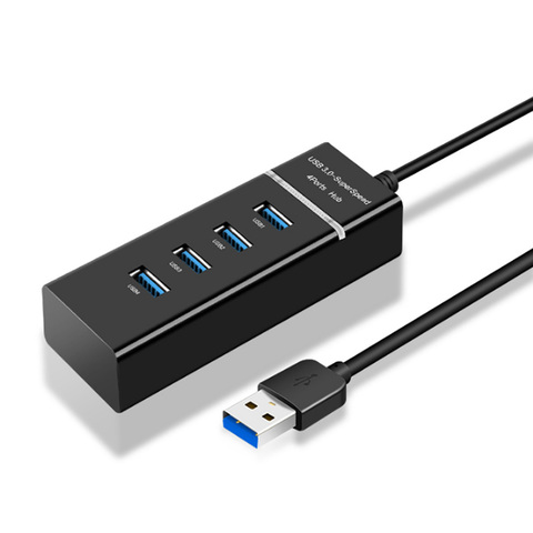 Divisor de 4 puertos USB 3,0/2,0, adaptador multidivisor de alta velocidad, Cable expansor para PC de escritorio y portátil ► Foto 1/6