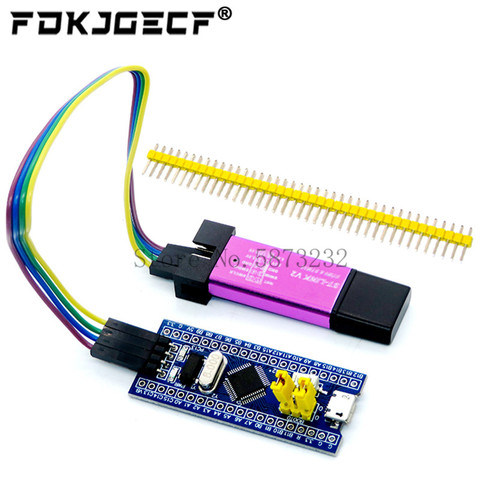 STM32F103C8T6 ARM STM32 Módulo de placa de desarrollo de sistema mínimo para Arduino DIY Kit + st-link V2 Mini STM8 Simulador de descarga ► Foto 1/5