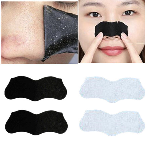 10 piezas para el cuidado de la piel de la nariz máscara de limpieza profunda Blackhead quitar el tratamiento de la fresa mascarillas de la cara etiqueta de la cabeza negra clara herramienta ► Foto 1/6