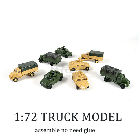 1:72 4D Hummer misiles Lightning Truck pegamento gratis montar modelo militar niños juguete niño regalo ► Foto 1/6