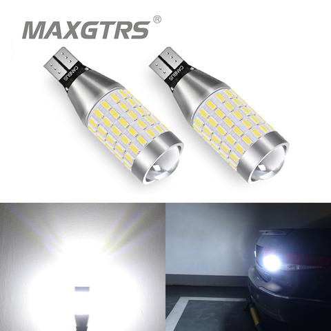 2x T15 T10 LED W16W bombilla LED tipo Canbus 912 921 87 3014 SMD chips coche de aparcamiento marcha atrás bombillas de luz xenón blanco libre de Error ► Foto 1/6