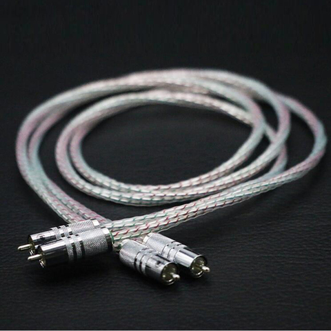 Cable RCA de Audio Hi-Fi Chapado en plata, 2RCA a 2RCA, Cable de Interconnet, serie 7N, par, Nordost Valhalla ► Foto 1/3