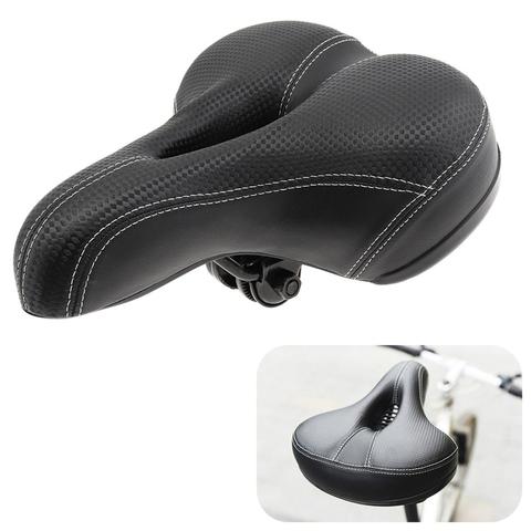 Asiento de Bicicleta ancho asientos sillines de Bicicleta ciclismo MTB silla cojín Asiento Bicicleta esponja suave ciclismo silla ► Foto 1/6