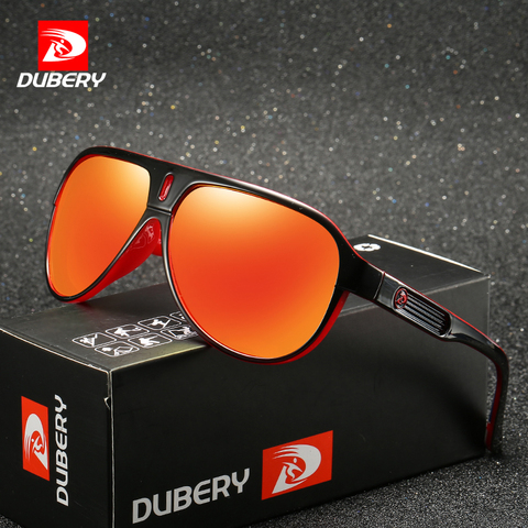 Marca DUBERY diseño polarizadas gafas de sol hombres conducción tonos hombre Retro gafas de sol para hombres verano espejo gafas de UV400 Oculos 163 ► Foto 1/5