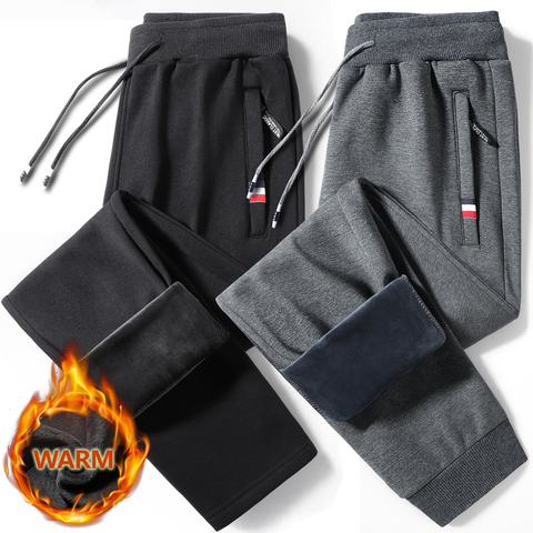 Pantalones de chándal cálidos para hombre, ropa deportiva de algodón para Fitness, chándal de lana, pantalones de chándal, M-8XL, 127 ► Foto 1/6