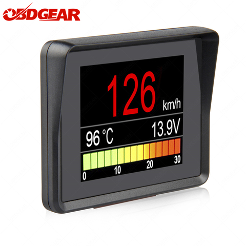 Automóvil a bordo ordenador A203 coche Digital OBD 2 pantalla del ordenador velocímetro consumo de combustible medidor de temperatura OBD2 ► Foto 1/6