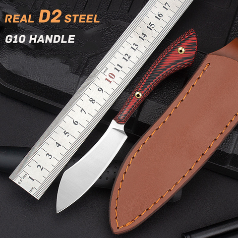 Cuchillo táctico G10 con mango D2, Navajas de bolsillo táctico de rodamiento para exteriores, autodefensa, caza, acampada, cortador, herramientas EDC, nuevo ► Foto 1/6