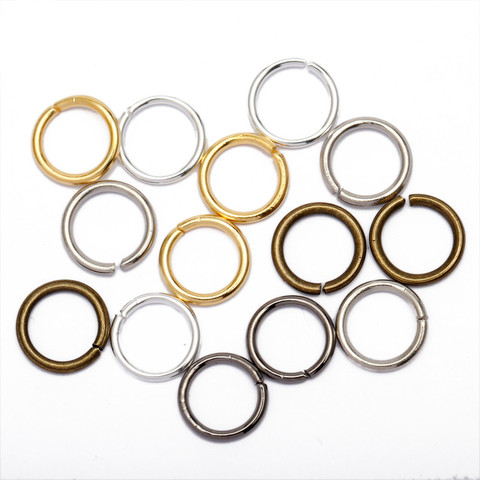 Anillos de salto cerrado de 4, 5, 6, 7, 8, 9 y 10mm, conectores de anillos partidos de plata para bricolaje, joyería hecha a mano, accesorios de fabricación de joyería, 200 Uds. ► Foto 1/6