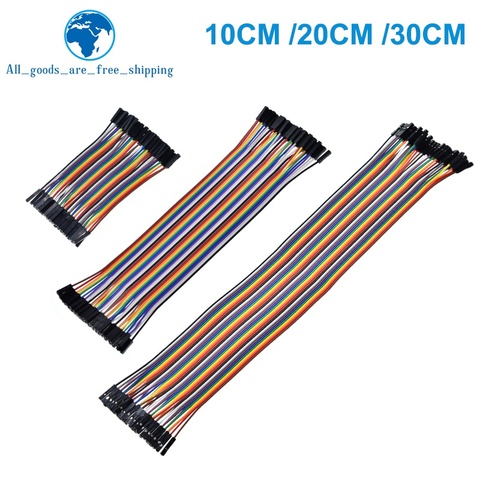 Cable de puente Dupont TZT Dupont Line de 10cm/20CM/30CM macho a macho + hembra a hembra, Cable Dupont para arduino DIY KIT ► Foto 1/6