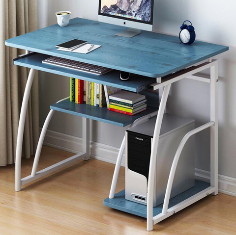 Mesa Simple de PC, de fácil montaje, para ordenador, escritorio, hogar, oficina, mesa plegable ► Foto 1/5