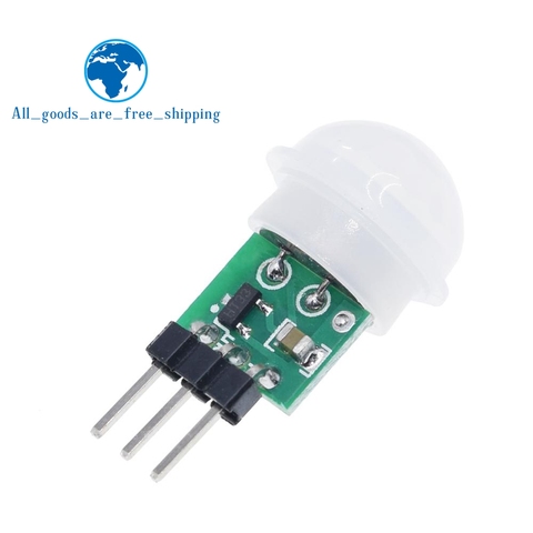 HC-SR501 HC-SR505 AM312 SR602 HW-MS03 ajuste IR infrarrojos piroeléctrico Mini PIR módulo Detector Sensor de movimiento módulo para Arduino ► Foto 1/6