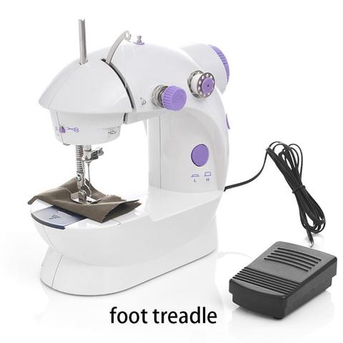 Mini máquina de coser portátil, Pedal de costura eléctrico para el hogar, modelo de mesa, máquina de coser duradera ► Foto 1/6