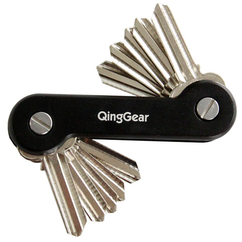 Llavero QingGear, soporte organizador de llaves, llave de puerta, Herramienta de bolsillo, Clip de llave con Clip de bolsillo, 3 juegos de tornillo ► Foto 1/5