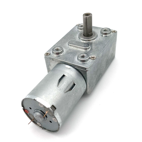 DC 6V12V24V de Motor de reducción 2-375RPM gusano Reversible alto par Turbo orientado Motor eléctrico Motor caja de cambios, reductor de auto bloqueo ► Foto 1/6