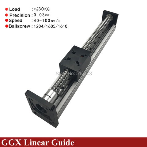 Guía lineal para impresora 3D XYZ, carril de escenario de carrera efectiva CNC, tornillo de bola de corredera de mesa, módulo de accionador, 50-400mm, envío gratis ► Foto 1/6