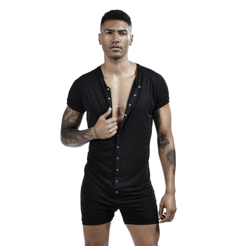 Ropa interior adelgazante para hombre, corsé moldeador de cuerpo, top con botones, camiseta ajustada, ropa interior adelgazante, chaleco sólido ► Foto 1/6